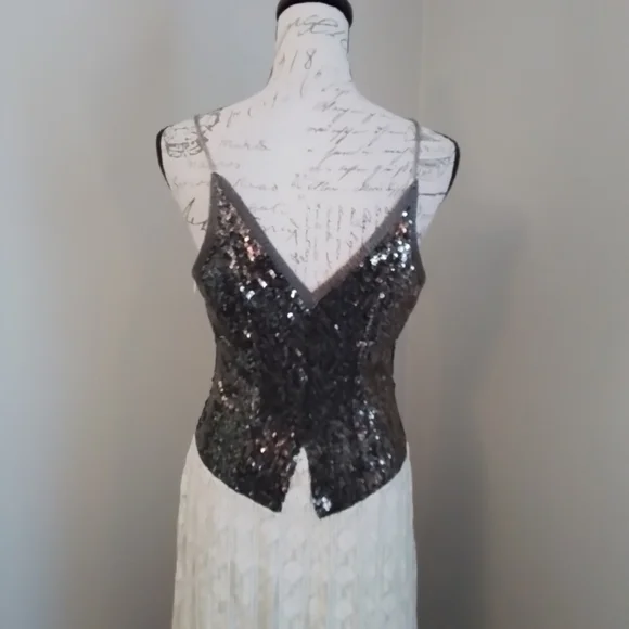 Rare Free People Kristin's Limited Edition Glamour Dress Sequin Lace - 10